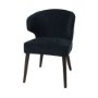 69562V - Niles 20" Seat Height Fabric Seat W/ Dark Brown Wooden Legs Wingback Dining Chair (Andes 600)