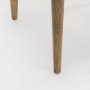 69831V - Cline Cream Fabric Upholstered and Light Brown Wood Dining Chair