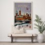 13801 - Ottawa Go Canada (XL) by Mercana Studio a Hand Embellished Decograph Framed Art Print under Glass