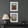 13775 - Kansas Go USA (M) by Mercana Studio a Framed Art Print Matted under Glass