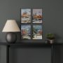 13703 - Quebec City Go Canada (SM) by Mercana Studio a Hand Embellished Decograph Framed Art Print
