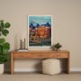 13730 - Victoria Go Canada (L) by Mercana Studio a Hand Embellished Decograph Framed Art Print