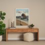 13590 - Oregon Go USA (L) by Mercana Studio a Hand Embellished Decograph Framed Art Print