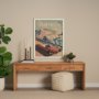 13586 - California Go USA (L) by Mercana Studio a Hand Embellished Decograph Framed Art Print