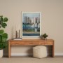 13547 - Massachusetts Go USA (L) by Mercana Studio a Hand Embellished Decograph Framed Art Print