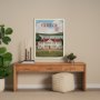 14398 - Virginia Go USA (L) by Mercana Studio a Hand Embellished Decograph Framed Art Print