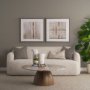 102718-FS - Glazed Echoes White III by Cartissi Hand-Embellished Textured Framed Canvas Artwork