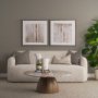 102717-FS - Glazed Echoes White II by Cartissi Hand-Embellished Textured Framed Canvas Artwork