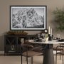 15930 - Majestic Mane - Snowscape by Matt Roseveare Framed Art Print Matted under Glass