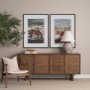 15926 - Equine Echoes I by Mercana Studio Hand Embelished Textured Framed Artwork Matted under Glass