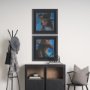 15897 - Round Up IV by Mercana Studio Textured Framed Artwork Matted under Glass