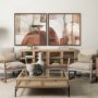 102695-FL - Echoes in Balance I by Mercana Studio Hand-Embellished Textured Framed Canvas Artwork