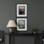 15786 - Michigan Go USA (M) by Mercana Studio a Framed Art Print Matted under Glass