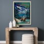 15647 - Alaska Go USA (L) by Mercana Studio a Hand Embellished Decograph Framed Art Print