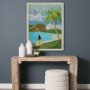 15645 - Hawaii Go USA (L) by Mercana Studio a Hand Embellished Decograph Framed Art Print