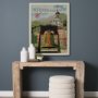 15746 - Pennsylvania Go USA (L) by Mercana Studio a Hand Embellished Decograph Framed Art Print