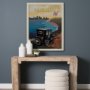 15788 - Michigan Go USA (L) by Mercana Studio a Hand Embellished Decograph Framed Art Print