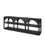 71139 - Bela 80" Matte Black Wood Arched Console Table