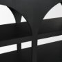 71139 - Bela 80" Matte Black Wood Arched Console Table