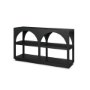 71140 - Bela 54" Matte Black Wood Arched Console Table