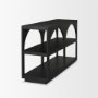 71140 - Bela 54" Matte Black Wood Arched Console Table