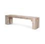 71130 - McArthur 64" Whitewash Reclaimed Wood Bench