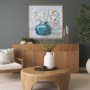 102649-FL - Magnolia Bouquet by Mercana Studio a Hand Embellished Textured Framed Canvas