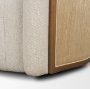 71202-AB - Fonda Cream Fabric w/ Natural Jute Swivel Accent Chair