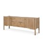 71126 - Phil Light Brown Wood 2 Door 1 Drawer w/ Pull Down Media Console 