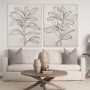 101751-L - Olive Branch Countour I by Emma Scarvey a Hand Embellished Textured Canvas