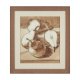 15955 - Pear Study II by Mercana Studio Hand Embelished Textured Framed Artwork Matted under Glass