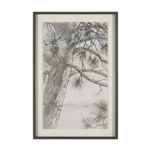 Ponderosa Whisper by Mercana Studio Hand Embelished Framed Artwork Matted under Glass