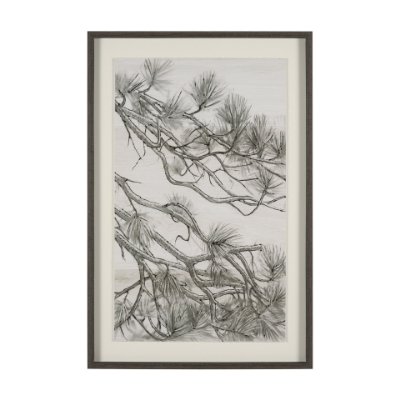 15958 - Ponderosa Whisper C by Mercana Studio Hand Embelished Framed Artwork Matted under Glass