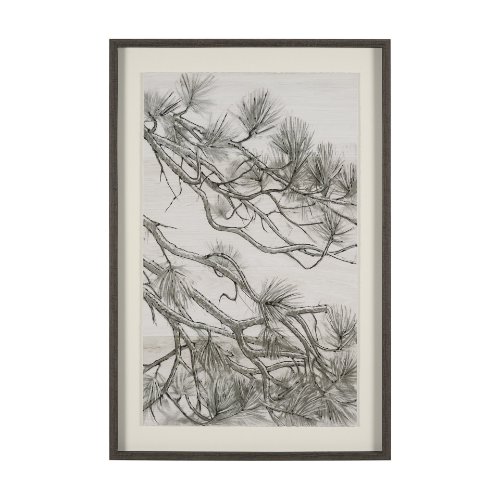 15958 - Ponderosa Whisper C by Mercana Studio Hand Embelished Framed Artwork Matted under Glass