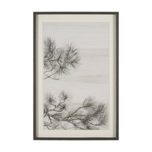 Ponderosa Whisper R by Mercana Studio Hand Embelished Framed Artwork Matted under Glass