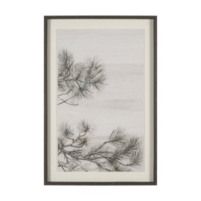 15959 - Ponderosa Whisper R by Mercana Studio Hand Embelished Framed Artwork Matted under Glass