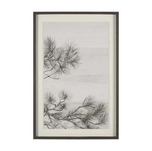 15959 - Ponderosa Whisper R by Mercana Studio Hand Embelished Framed Artwork Matted under Glass