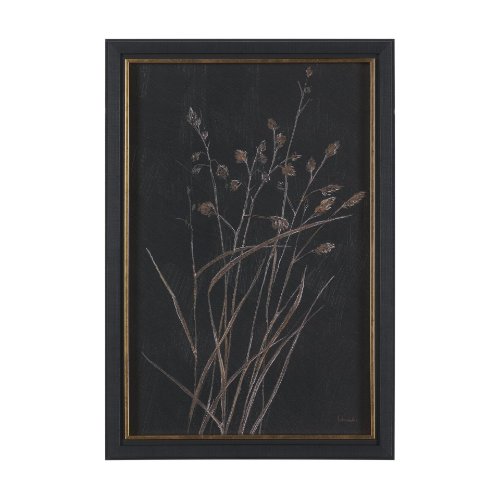15983 - Golden Grasses III by Mercana Studio Hand Embelished Textured Framed Artwork Matted