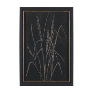 Golden Grasses IV by Mercana Studio Hand Embelished Textured Framed Artwork Matted