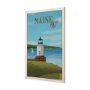 15948 - Maine GO (XL) by Mercana Studio Hand Embelished Framed Artwork Matted under Glass
