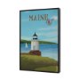 15945 - Maine GO (SM)  by Mercana Studio Textured Framed Artwork Matted