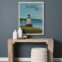 15947 - Maine GO (L)  by Mercana Studio Textured Framed Artwork Matted