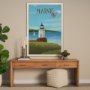15948 - Maine GO (XL) by Mercana Studio Hand Embelished Framed Artwork Matted under Glass
