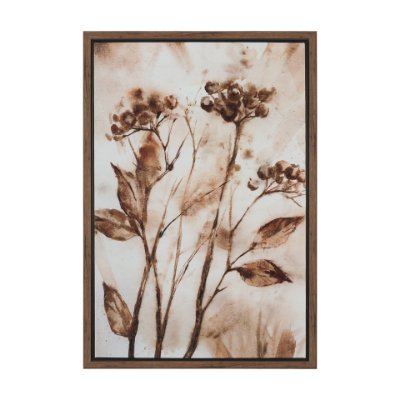 102739-FL - Fieldspoke I by Mercana Studio Hand-Embellished Textured Framed Canvas Artwork