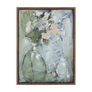Posies I by Mercana Studio Hand-Embellished Textured Framed Canvas Artwork
