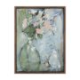 102726-FL - Posies I by Mercana Studio Hand-Embellished Textured Framed Canvas Artwork