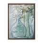 102727-FL - Posies II by Mercana Studio Hand-Embellished Textured Framed Canvas Artwork