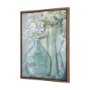 102727-FL - Posies II by Mercana Studio Hand-Embellished Textured Framed Canvas Artwork