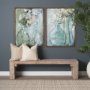 102727-FL - Posies II by Mercana Studio Hand-Embellished Textured Framed Canvas Artwork