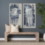 102731-FL - Intuition II by Mercana Studio Hand-Embellished Textured Framed Canvas Artwork